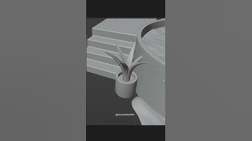 Adding plants to the scene. Made in Blender #3dillustration #b3d #blender3d #3dplants