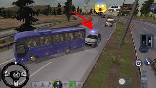 euro coach bus simulator newcoach bus simulator Androidgameplay police 🚓🚨  screenshot 3