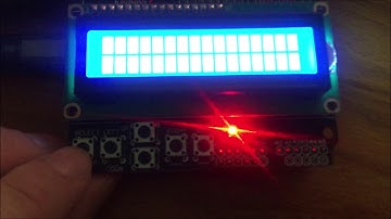 Arduino 1602 LCD Keypad Shield (with Keypad and LCD Examples)