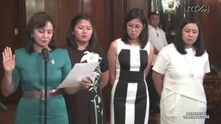 Oath-Taking of Vice President Leni Robredo as HUDCC Chairperson 7/12/2016