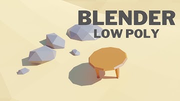 Blender Low Poly Game Asset || Table - 01 ||