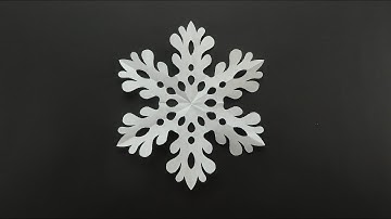 Easy and cute paper snowflake in 3 minutes - tutorial.