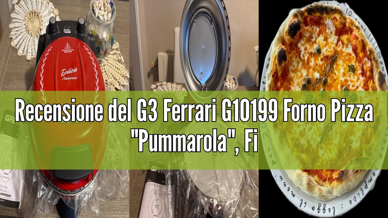 Forno Pizza G3 Ferrari Pummarola - 420&deg;C, 1200W, 2 Pietre Refrattarie