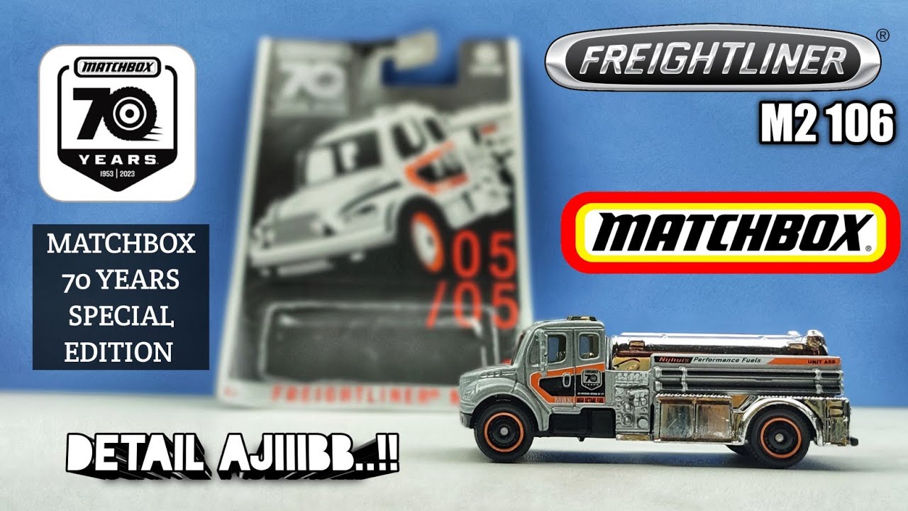Matchbox Freightliner M2 106 Camión Satélite [amarillo] Equipos De - Foto 9