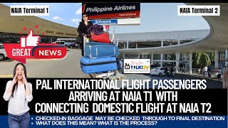 Philippine Ailrines PAL International Passengers Arriving at NAIA T1 Transferring to NAIA T2