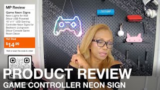 MP Review - Game Controller Neon Sign