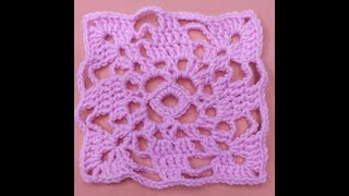 Spanish granny square pattern  - one crochet stitch a day