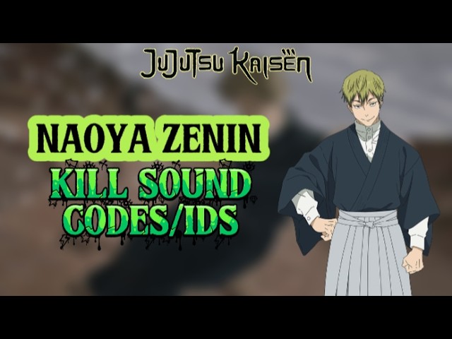 ＮAＯです。 NAOYA ZENIN Kill Sound Codes/IDs | ROBLOX - YouTube