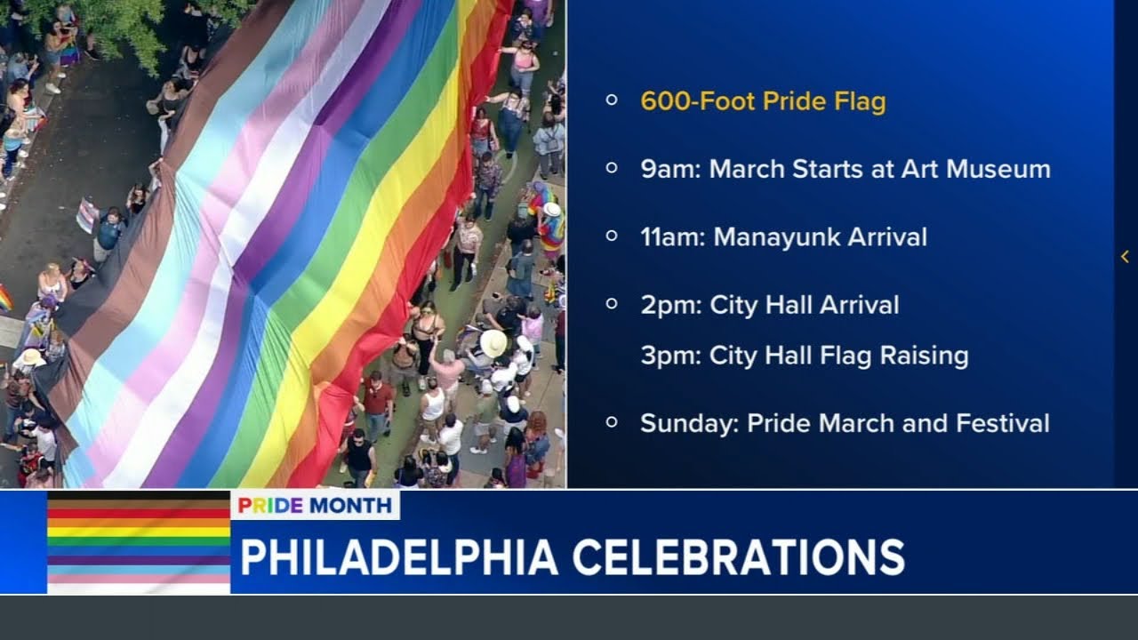 Philadelphia kicks off Pride Month by marching record-breaking 600-foot ...