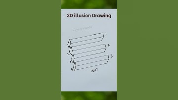 How to Draw 3D illusion for Kids | 3D illusion Drawing for Kids | #shorts #drawing #art #3ddrawing