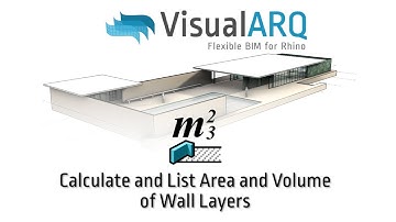 How to Calculate and List Area and Volume of Wall Layers in Rhino with VisualARQ
