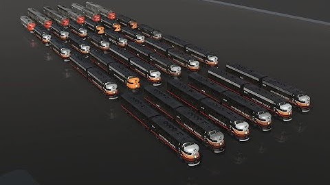 Trainz Railroad Simulator 2019 - Review Of Southern Pacific F Units #2 (Black Widows)