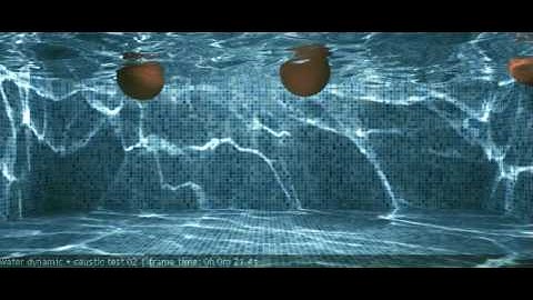 Vray Water Caustics test