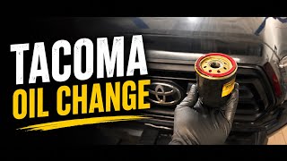 2021 Tacoma oil change How to