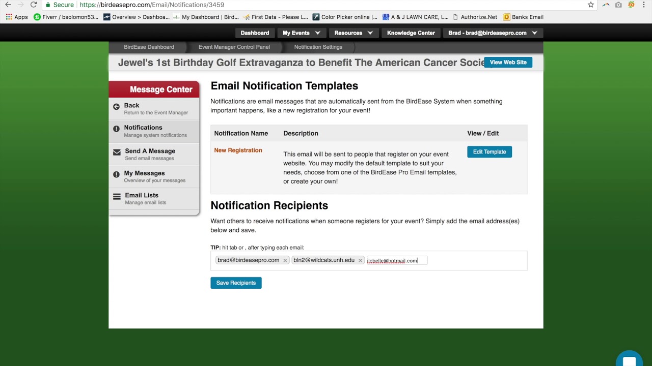 how-to-add-notification-emails-to-your-birdease-event-charity-event