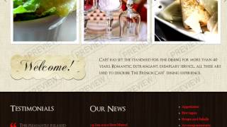 French Restaurant Website Template
