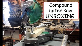 Metabo (Hitachi) Compound miter saw, C 10FCG (S) unboxing and review! Help me reach 1000 Subscribers