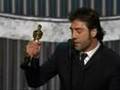 Javier Bardem winning Best Supporting Actor: 80th Oscars (2008)