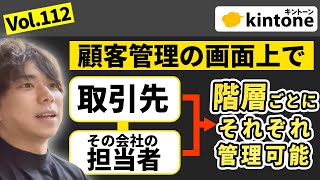 kintoneの顧客管理を担当者単位と法人単位で行いたい方必見！_Vol.112