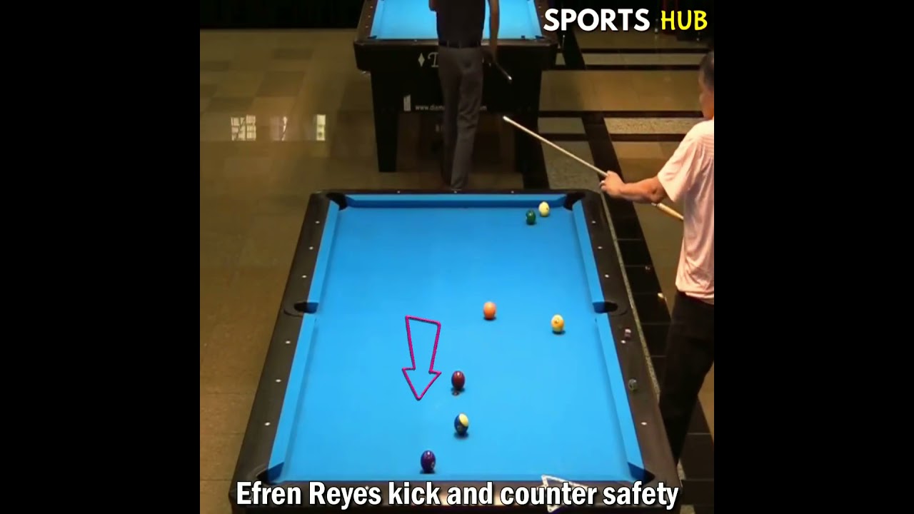 NEVER CHALLENGE EFREN REYES ON A SAFETY BATTLE YOU WILL LOOSE 