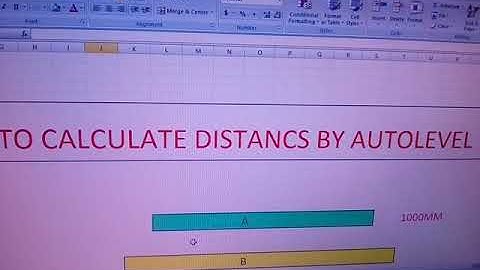 To calculate distance  by autolevel