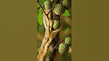 “Python’s Perfect Bite on Custard Apple | Ultra Realistic 8K #computergraphics #techviz #visualcom