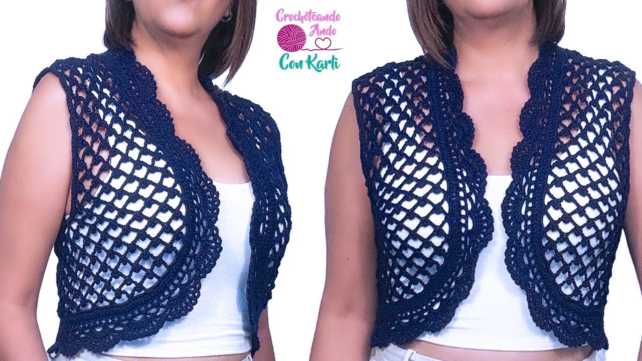 Bolero tejido a crochet -🎵 Modelo “Sabor a mi