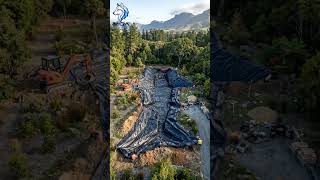 🦈 Building an Amazing Shark-Shaped Pond#building#timelapse