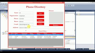 How to create Phone Directory Part 1 screenshot 4