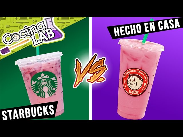 STARBUCKS "PINK DRINK" vs HECHO EN CASA (EP. 1) | COCINA LAB | EL GUZII | El Guzii
