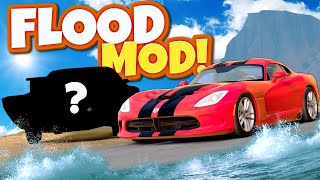 FLOOD MOD But I Get to Use the ULTIMATE CHEAT CAR in BeamNG Drive Mods!