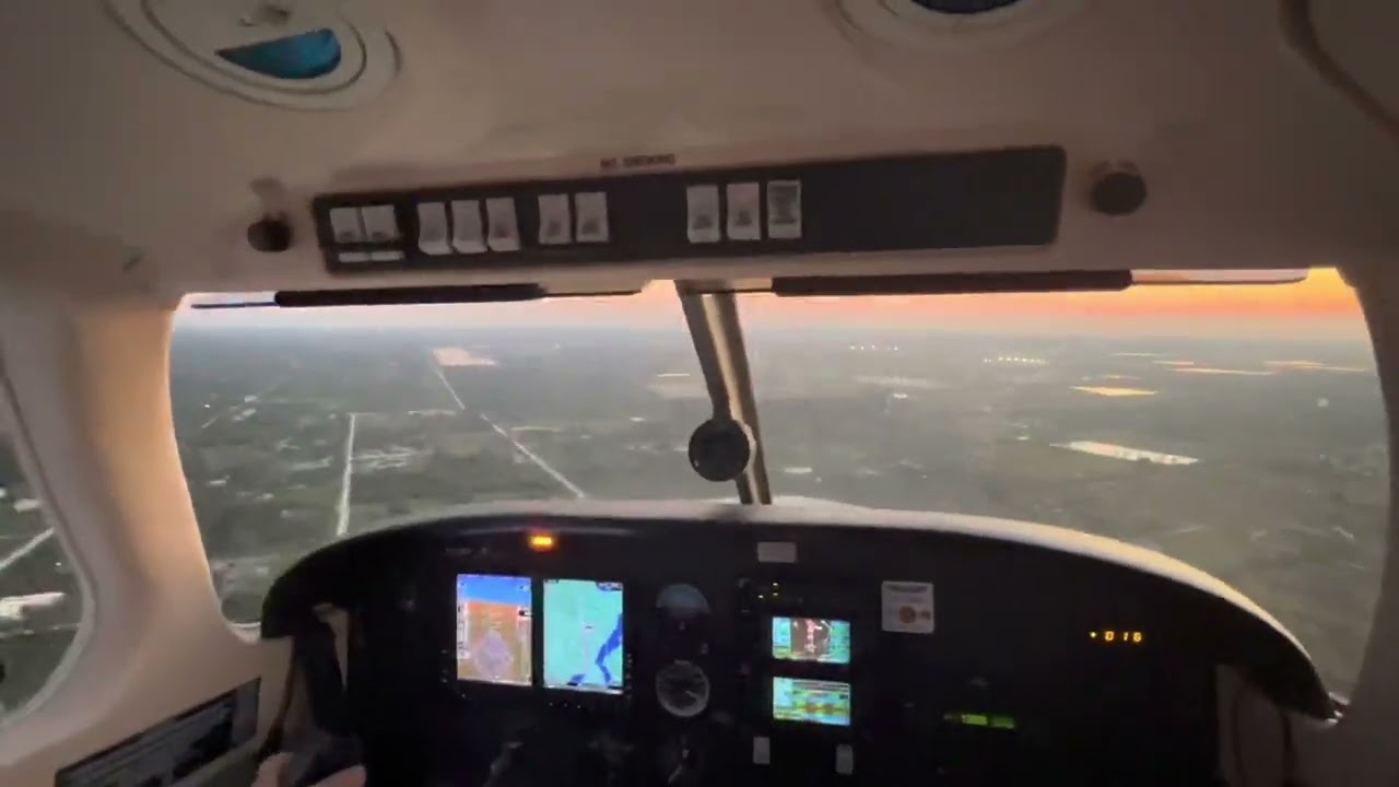 Sunset Landing at Punta Gorda Airport KPGD ✈️