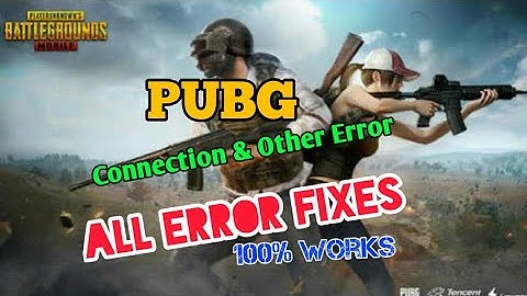 PUBG Mobile All Errors Fix[Unknown Error]