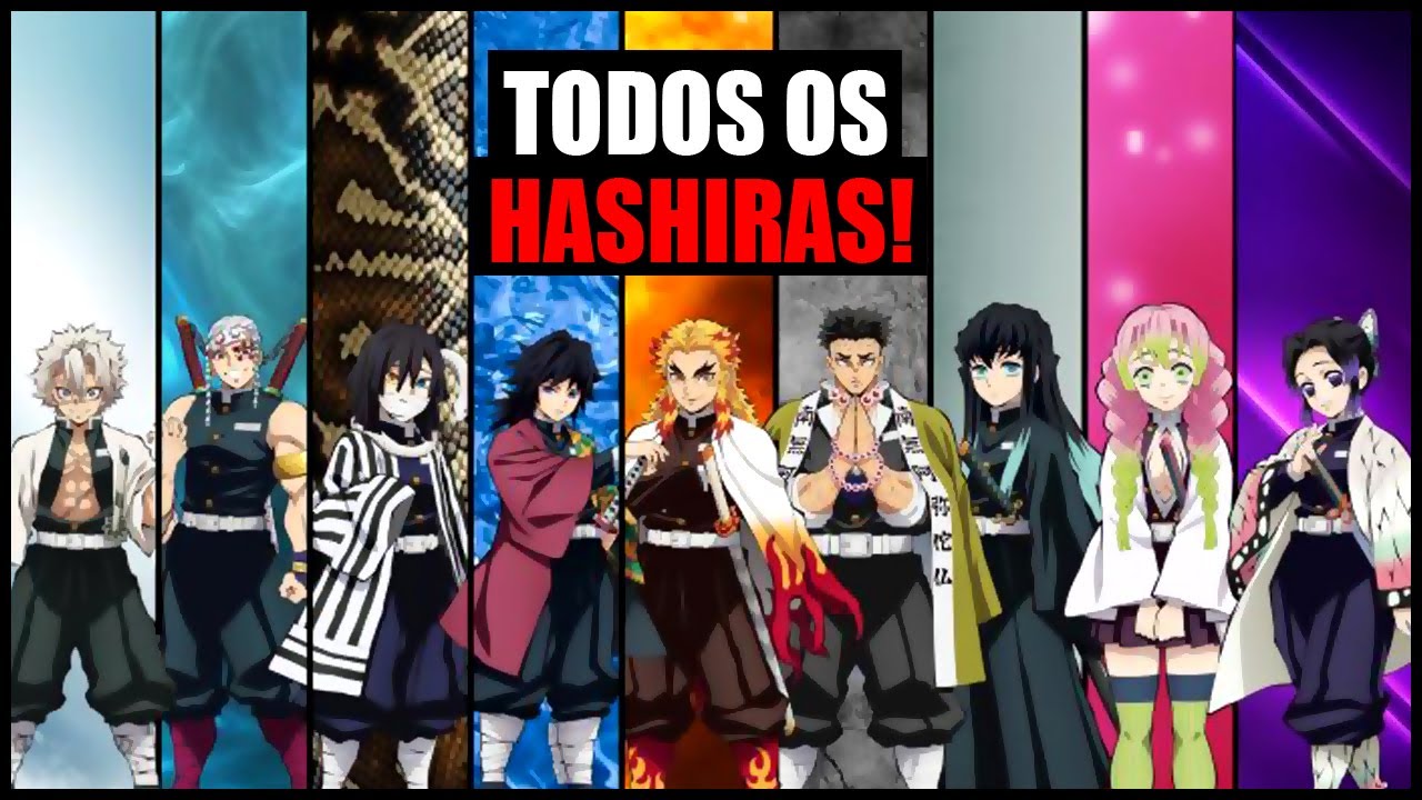 Todos os HASHIRAS de Kimetsu no Yaiba (Demon Slayer): poderes e história -  Aficionados