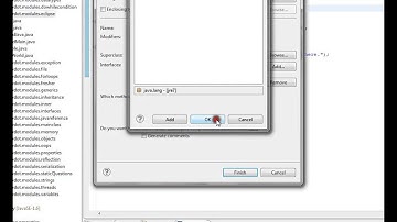 Eclipse Create a Java Class