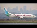 Caribbean Airlines COLOURFUL Boeing 737-800 [9Y-POS] Takeoff from New York JFK [Full HD]