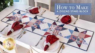 How to Make a Zigzag Stars Block | a Shabby Fabrics Tutorial
