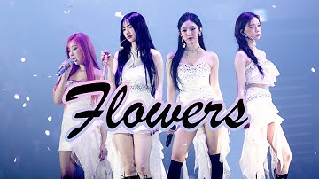 250315 Flowers - aespa (에스파) 직캠 fancam - 2025 LIVE TOUR - SYNK PARALLEL LINE - ENCORE (4K60P)