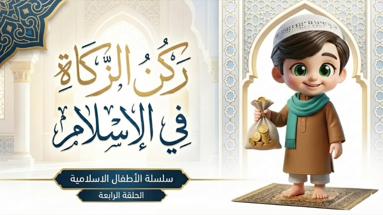 شرح ركن الزكاة في الإسلام، الحلقة الرابعة من سلسلة أركان بيتنا الإسلامي  للأطفال.