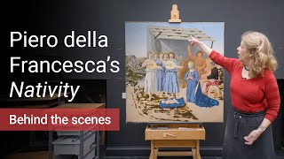 3 years of conservation work on Piero's Nativity | Before and after