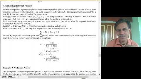Regenerative Process and Alternating Renewal Process