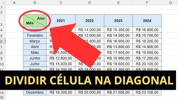 Como Dividir Célula na Diagonal no Excel e Inserir Dois Textos!