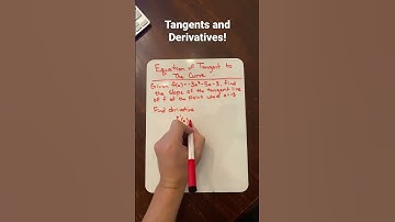 Tangents to the Curve #math #derivatives #calculus #tangents
