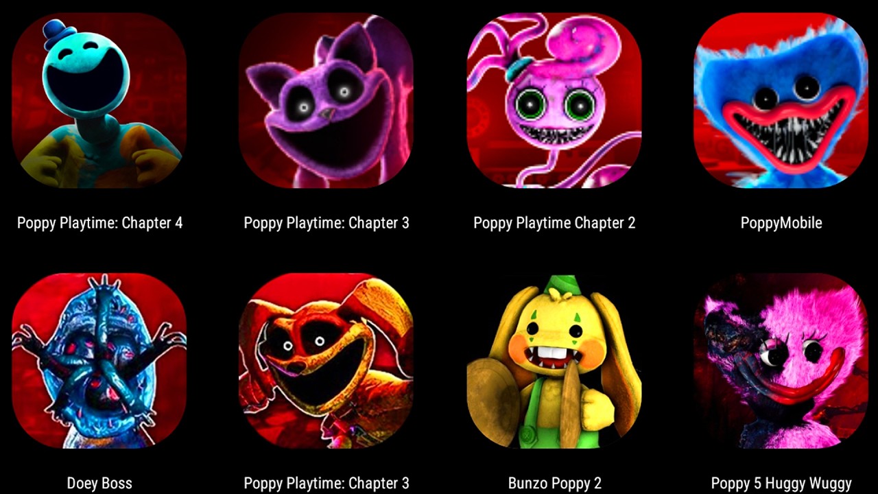 ALL Poppy Playtime Chapters 1,2,3,4,5, – Bosses & Fanmade SECRETS Revealed! 😱