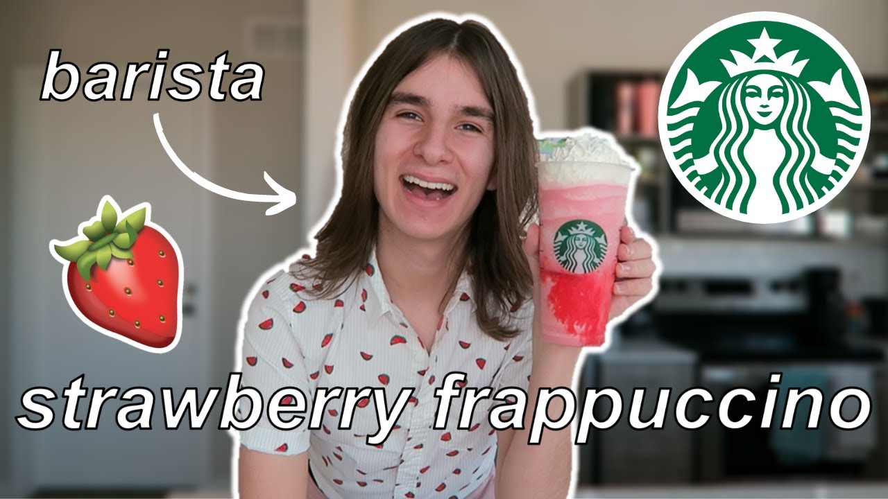 Make this Strawberry Crème Frappe coffee shop dupe at home with