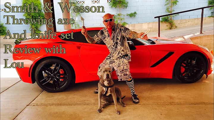 Smith & Wesson throwing axe and knife combo unboxing testing and review