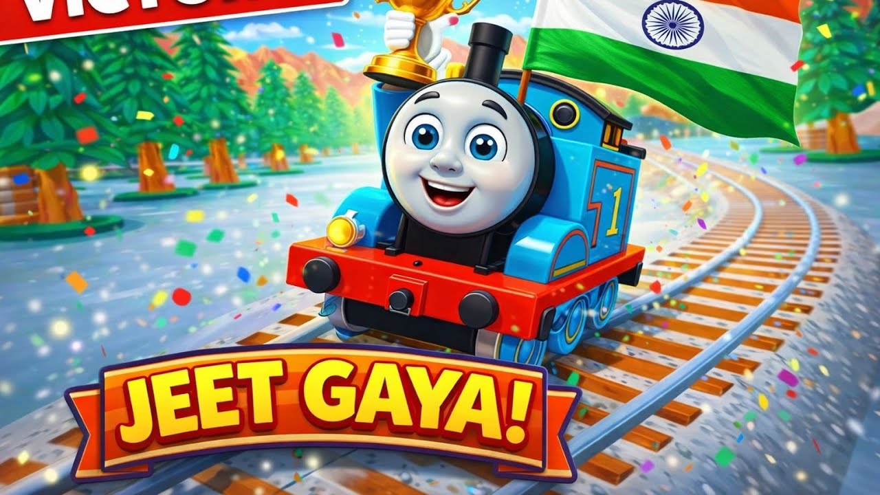 Thomas Train Jeet gaya | Thomas Train bhut hi happy huya friend se milke #kidsvideo #kids #kidsfun