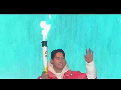 Yun Sung Bin  Torch bearer Gangwon2024 #Olympics #gangwon2024 #Olympic #trendingshorts