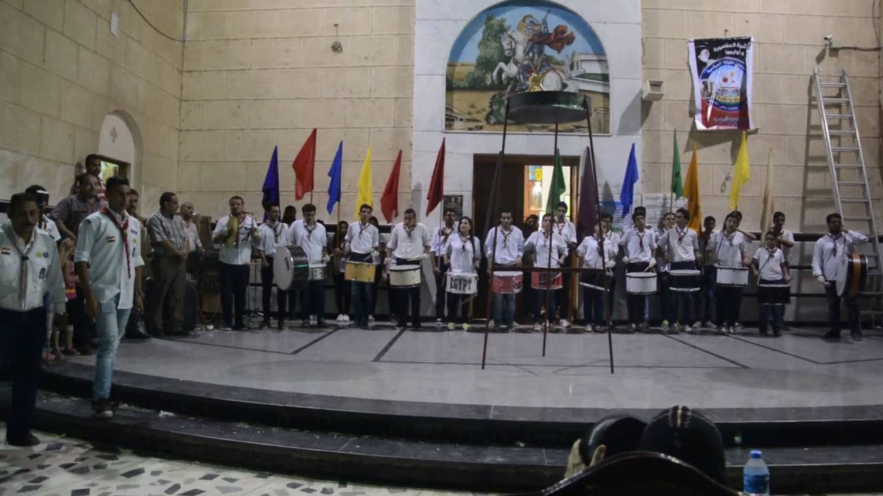 طابور العرض الكشفي لكشافة كنيسة العذراء مريم بتوريل في إفتتاح مهرجان الكرازة 2016