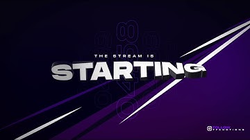 FREE! DOWNLOAD Animated Stream Starting Soon 5 minute Countdown  - No Copyright